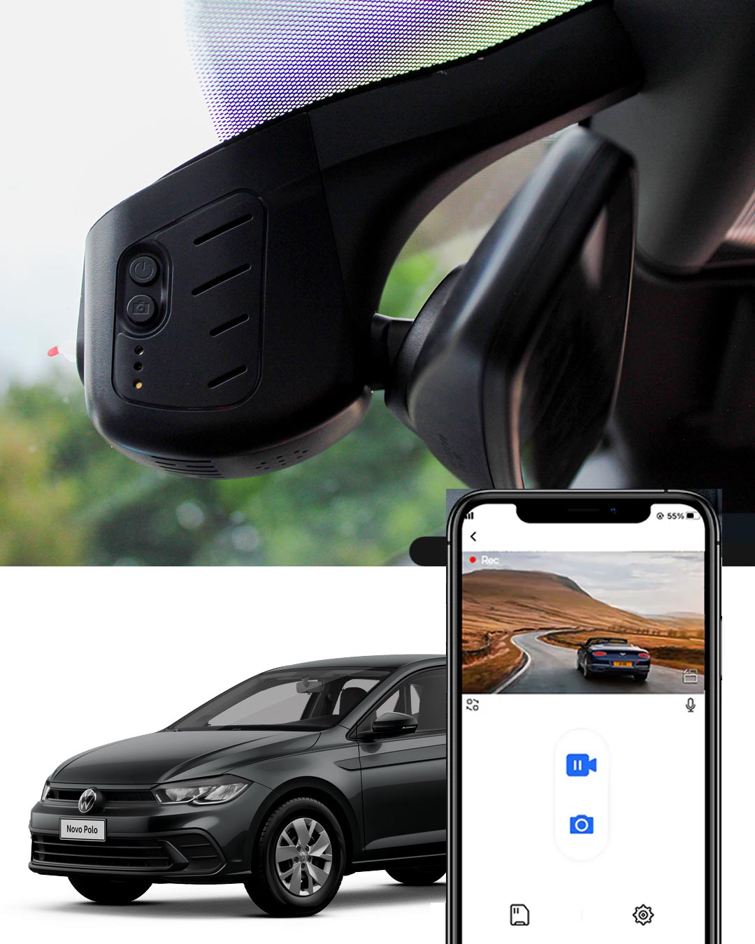 Dashcam Volkswagen Polo highline