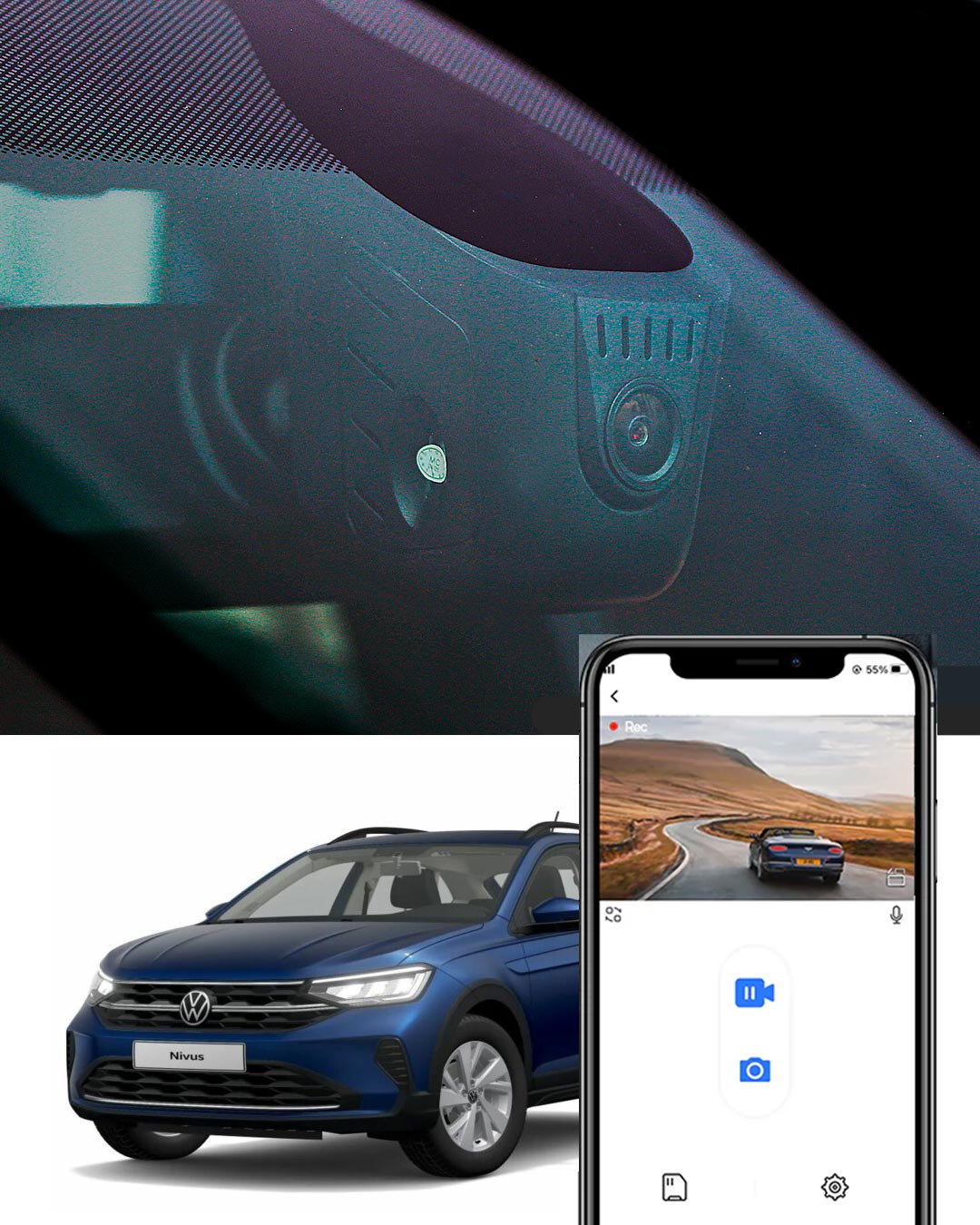 Dashcam Volkswagen Nivus